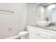 A modern bathroom featuring a vessel sink, granite countertop, and updated fixtures for a sleek and stylish look at 1850 Martin Luther King, Jr. E Blvd, Bartow, FL 33830