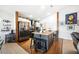 Modern kitchen with stainless steel appliances, kitchen island and a butcher block countertop at 217 Dillon Way, Davenport, FL 33897