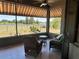 Enjoy relaxing on the screened lanai with serene views of the lake at 564 Meandering Way, Polk City, FL 33868