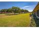 Expansive backyard view with lush green lawn and mature trees, offering a serene and picturesque setting at 697 Broadmoor Cir, Winter Haven, FL 33884
