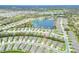 Community aerial view showcasing home's location and proximity to the lake at 7779 Lake James Blvd, Lakeland, FL 33810