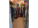 Walk-in closet offering plenty of storage with shelving and hanging space for clothes and accessories at 7818 Lewis Rd, Lakeland, FL 33810