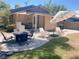 Charming backyard with patio area featuring outdoor furniture and a relaxing ambiance at 805 Johnson Ave, Lakeland, FL 33801