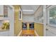 Well-lit laundry room featuring modern washer and dryer and a charming rug at 822 W Patterson St, Lakeland, FL 33803