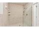 Modern bathroom shower features clear glass door and tile surround at 822 W Patterson St, Lakeland, FL 33803
