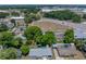 Aerial view of the neighborhood featuring the property with mature trees and green spaces at 1720 Kendrick Ln, Lakeland, FL 33805