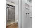 Bathroom with a shower stall and a toilet at 1720 Kendrick Ln, Lakeland, FL 33805