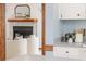 Cozy interior view of a fireplace in a neutral-toned living space at 3226 Cherry Hill S Cir, Lakeland, FL 33810