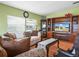 Comfortable living room featuring hardwood floors, plush seating, and ample natural light at 5027 Forest Crest Dr, Lakeland, FL 33810
