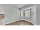 This bright dining area includes wood floors, and lots of natural light at 1520 Caroline Ct, Bartow, FL 33830
