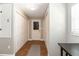 Hallway with lots of closet space and access to the outside at 1536 Del Crest Pl, Lakeland, FL 33803
