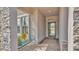 Charming front porch with brick flooring and a decorative bench at 2277 Bella Luna Cir, Lakeland, FL 33810