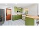 Kitchen featuring butcher block countertops, ample cabinet space, and tiled backsplash at 2520 Avenue C Sw, Winter Haven, FL 33880