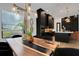 Dining area with wood table and pendant lighting near kitchen at 2645 Delphi Hills Ct, Lakeland, FL 33812