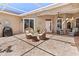 Spacious backyard featuring brick pavers, comfortable seating and a clear roof for natural light at 3187 Bellflower Way, Lakeland, FL 33811
