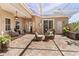 Enclosed outdoor living space with brick pavers, ample seating and a clear roof for natural light at 3187 Bellflower Way, Lakeland, FL 33811