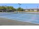 Community tennis courts with nets, providing opportunities for recreational play and exercise at 3187 Bellflower Way, Lakeland, FL 33811