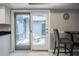 View from inside shows access to a relaxing screened in patio with comfortable seating at 319 Shadow Moss Ct # 319, Lakeland, FL 33813