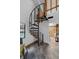 Spiral staircase leading to a second floor at 3805 Gaines Dr, Winter Haven, FL 33884