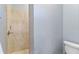 Neutral-toned tiled shower stall with a modern fixture at 3812 Cheverly E Dr, Lakeland, FL 33813