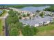 Aerial view of the property showing lake access and surrounding community at 3852 Serenade Ln, Lakeland, FL 33811