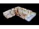 Cutaway floor plan shows layout of main living spaces at 410 Orange St, Bradley, FL 33835
