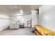View of garage including laundry appliances, utility sink, workbench, overhead light, and access to house at 410 Orange St, Bradley, FL 33835