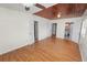 Spacious bedroom with wood ceiling and floors with access to bathroom at 5201 Dorman Rd, Lakeland, FL 33813