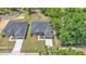 A top-down view of the property, showcasing its layout, landscaping, and proximity to surrounding neighborhood at 5512 Odom Rd, Lakeland, FL 33809