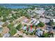 Aerial view of the home in a neighborhood with access to nearby amenities at 649 Ave J Nw, Winter Haven, FL 33881