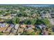 An aerial view of a peaceful residential neighborhood showcasing well-maintained homes and tree-lined streets at 737 Kensington St, Lakeland, FL 33803