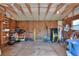 View inside shed showing peg board walls for organizing tools and equipment at 930 Country Oaks Ln, Lakeland, FL 33810