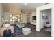 Living room featuring stylish decor, a plush rug, and an open layout at 108 Sandburg Ln, Winter Haven, FL 33884