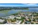Scenic aerial shot showcasing the neighborhood near the lake with lush green foliage at 1130 N Lake Parker Ave # C321, Lakeland, FL 33805