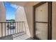 Cozy balcony with views of the water and room number 321 on the door at 1130 N Lake Parker Ave # C321, Lakeland, FL 33805