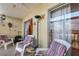 Comfortable outdoor patio with seating and a view at 1130 N Lake Parker Ave # C321, Lakeland, FL 33805