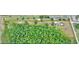 Bird's eye view of a lot with boundary outlined in yellow at 14810 Brahma Rd, Polk City, FL 33868