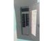 A detailed view of the electrical panel and its breaker switches at 14810 Brahma Rd, Polk City, FL 33868