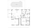 Detailed floor plan showcasing layout of bedrooms, living areas, kitchen, and outdoor spaces like a pool and patio at 2103 Sylvester Ct, Lakeland, FL 33803