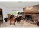 This bright office space includes a cozy brick fireplace and ample desk space at 2103 Sylvester Ct, Lakeland, FL 33803
