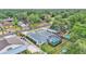 Home with screened pool and fence creating a private outdoor living space at 3822 Marquise Ln, Mulberry, FL 33860