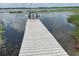 Exterior shot showcasing a private dock extending into a tranquil lake at 427 Longfellow Blvd, Lakeland, FL 33801