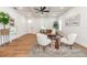 Bright living room with hardwood floors, stylish furnishings, and coffered ceilings at 527 W Park St, Lakeland, FL 33803