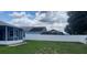 Wide back yard with a privacy fence in this beautiful property at 603 Reflections Loop, Winter Haven, FL 33884