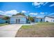 Charming single-story home featuring a light blue exterior, tidy landscaping, and a welcoming front entrance at 603 Reflections Loop, Winter Haven, FL 33884