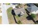 Aerial view of the single Gathering home with a fenced in yard and neutral color palette at 633 Heather Glen Loop, Winter Haven, FL 33884
