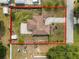 Drone shot exhibiting the entire property and backyard with potential at 137 Leitha Way, Lakeland, FL 33809