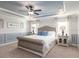 Comfortable main bedroom with tray ceiling, bedside tables, and soft lighting at 1424 Portmore Dr, Mulberry, FL 33860