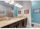 Bathroom with and sinks and granite countertops at 1470 Silver Leaf Dr, Lakeland, FL 33813