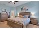Spacious main bedroom with attached bathroom and large bed at 1470 Silver Leaf Dr, Lakeland, FL 33813
